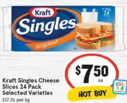 IGA Kraft Singles Cheese Slices offer