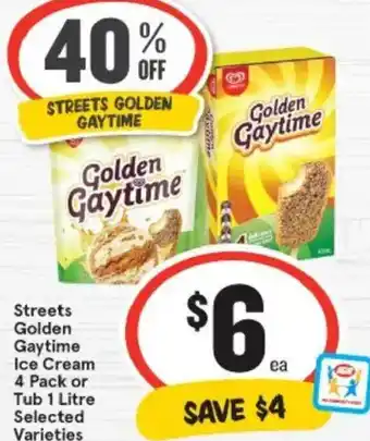 IGA Streets Golden Gaytime Ice Cream offer