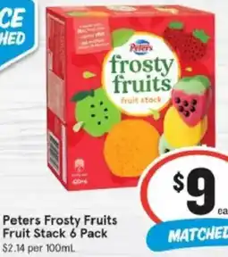 IGA Peters Frosty Fruits Fruit Stack offer