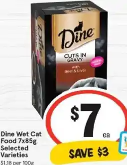 IGA Dine Wet Cat Food offer