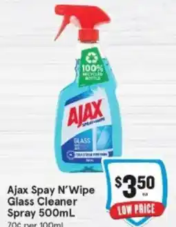 IGA Ajax Spay N'Wipe Glass Cleaner Spray offer