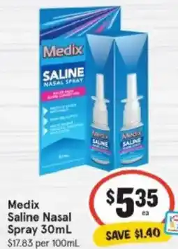IGA Medix Saline Nasal Spray offer