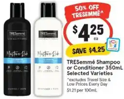 IGA TRESemmé Shampoo or Conditioner offer