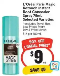 IGA L'Oréal Paris Magic Retouch Instant Root Concealer Spray offer
