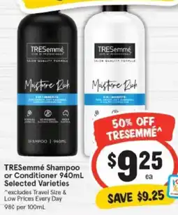 IGA TRESemmé Shampoo or Conditioner offer