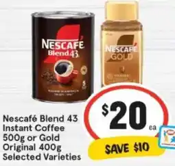 IGA Nescafé Blend 43 Instant Coffee offer