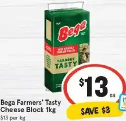 IGA Bega Farmers Tasty Cheese Block offer