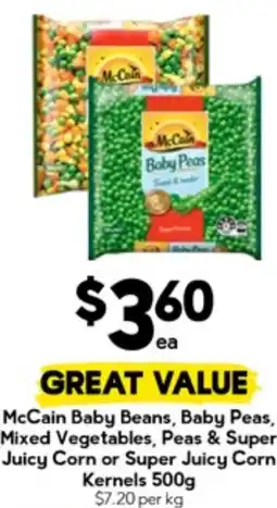 Drakes McCain Baby Beans Baby Peas McCain Pickers offer