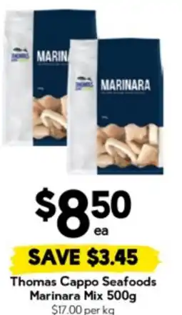 Drakes Thomas Cappo Seafoods Marinara Mix offer