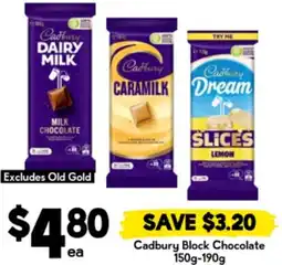 Drakes Cadbury Block Chocolate offer