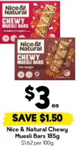 Drakes Nice & Natural Chewy Muesli Bars offer