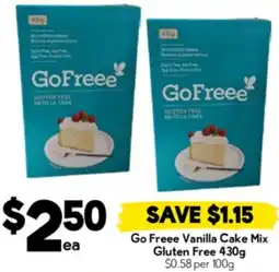Drakes Go Freee Vanilla Cake Mix Gluten Free offer