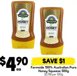 Drakes Farmside 100% Australian Pure Honey Squeeze offer