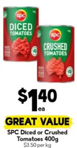 Drakes SPC Diced or Crushed Tomatoes offer