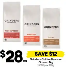 Drakes Grinders Coffee Beans or Ground offer
