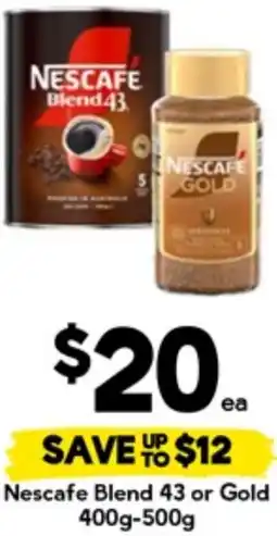 Drakes Nescafe Blend 43 or Gold offer