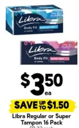 Drakes Libra Regular or Super Tampon offer