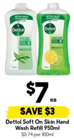 Drakes Dettol Soft On Skin Hand Wash Refill offer