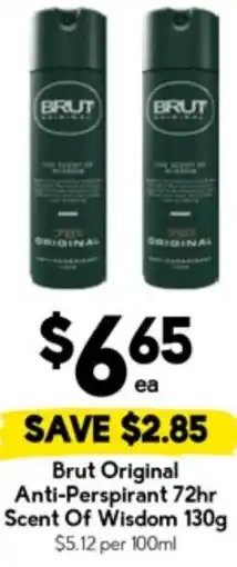 Drakes Brut Original Anti-Perspirant 72hr Scent Of Wisdom offer