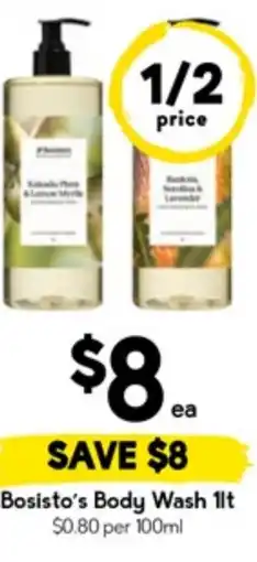 Drakes Bosisto's Body Wash offer
