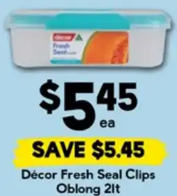 Drakes SAVE $5.45 Décor Fresh Seal Clips Oblong offer