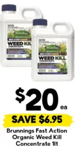 Drakes Brunnings Fast Action Organic Weed Kill Concentrate offer