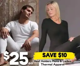 Drakes Heat Holders Mens & Ladies Thermal Apparel offer