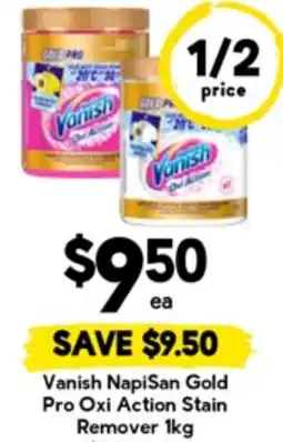 Drakes Vanish NapiSan Gold Pro Oxi Action Stain Remover offer