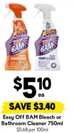 Drakes Easy Off BAM Bleach or Bathroom Cleaner offer