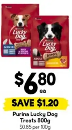 Drakes Purina Lucky Dog Treats offer