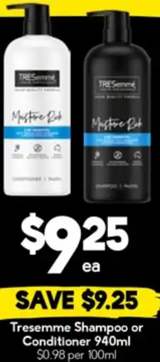 Drakes Tresemme Shampoo or Conditioner offer