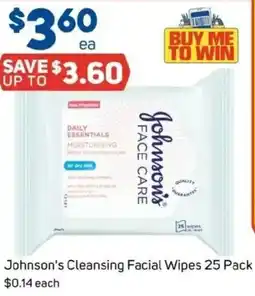 Foodland Johnson's Cleansing Facial Wipes offer