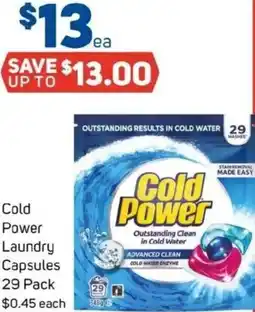 Foodland Cold Power Power Laundry Capsules offer