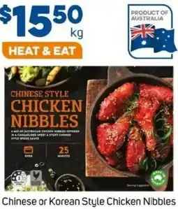 Foodland Chinese or Korean Style Chicken Nibbles offer