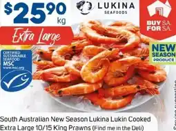 Foodland South Australian New Season Lukina Lukin Cooked Extra Large offer