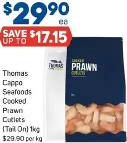 Foodland Thomas Cappo Seafoods Cooked Cutlets offer
