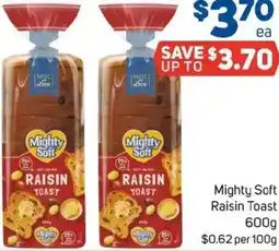 Foodland Mighty Soft Raisin Toast offer