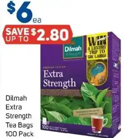 Foodland Dilmah Extra Strength Tea Bags offer