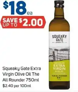 Foodland Squeaky Gate Extra Virgin Olive Oil The All Rounder offer
