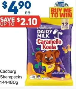 Foodland Cadbury Sharepacks offer