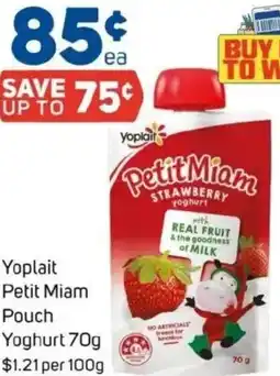 Foodland Yoplait Petit Miam Pouch Yoghurt offer