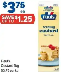 Foodland Pauls Custard offer