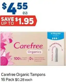 Foodland Carefree Organic Tampons offer