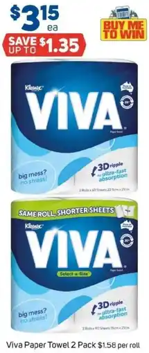 Foodland Viva Paper Towel offer