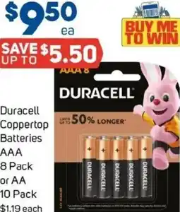 Foodland Duracell Coppertop Batteries AAA offer