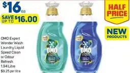 Foodland OMO Expert Wonder Wash Laundry Liquid Speed Clean offer
