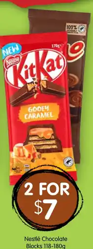 Spudshed Nestlé Chocolate Blocks offer