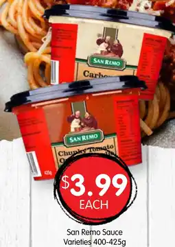 Spudshed San Remo Sauce offer