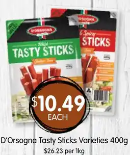 Spudshed D'Orsogna Tasty Sticks offer