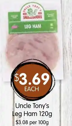 Spudshed Uncle Tony's Leg Ham offer